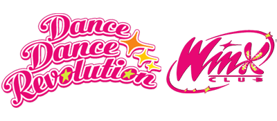 Dance Dance Revolution Winx Club title screen for Wii